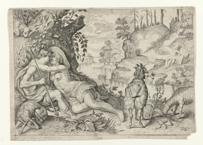 Polyphemus Catches Acis and Galatea by Crispijn van de Passe (II)
