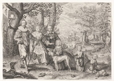 Portrait of Guy Michel Lejay and His Family by Crispijn van de Passe (II)