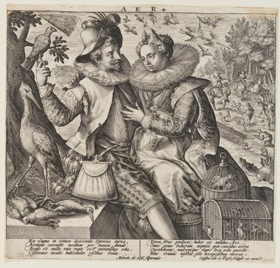 Air, from The Elements by Crispijn van de Passe I