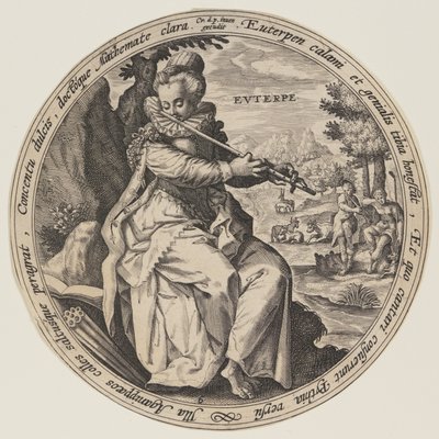 Calliope, from The Muses by Crispijn van de Passe I