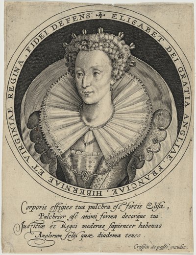 Elizabeth, Queen of England by Crispijn van de Passe I