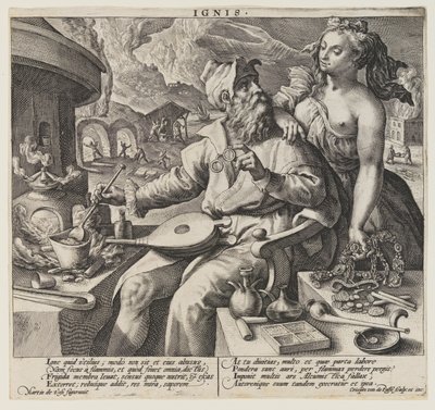 Ignis (Fire), from The Elements by Crispijn van de Passe I