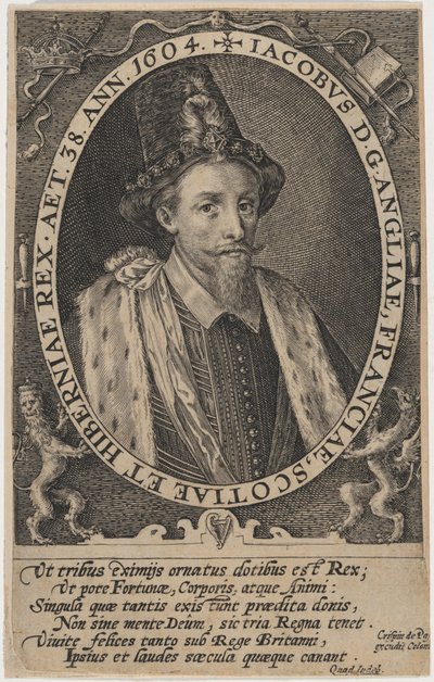 James I, King of England by Crispijn van de Passe I
