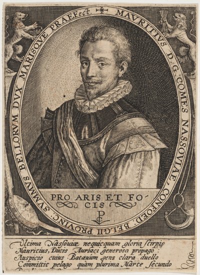 Maurice of Nassau, Prince of Orange by Crispijn van de Passe I