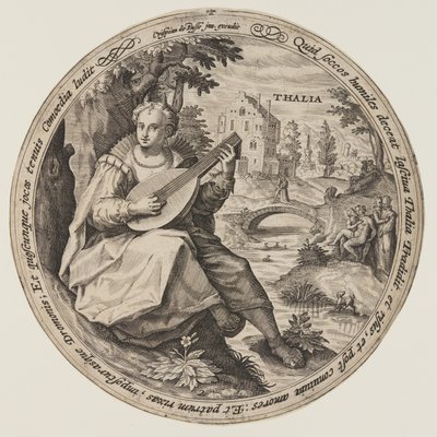 Terpsichore, from The Muses by Crispijn van de Passe I