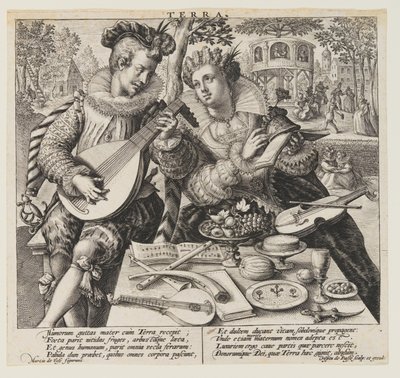 Terra (Earth), from The Elements by Crispijn van de Passe I