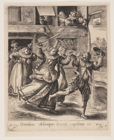 The Son Chased out of the Brothel, from The Parable of the Prodigal Son by Crispijn van de Passe I
