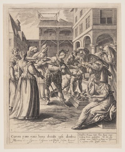 The Son Receiving His Heritage, from The Parable of the Prodigal Son by Crispijn van de Passe I