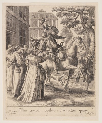 The Son Saying Farewell, from The Parable of the Prodigal Son by Crispijn van de Passe I