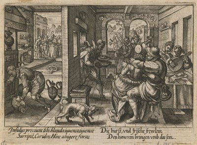 Banquet with Musicians by Crispijn van de Passe the Elder
