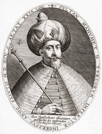 Mehmed III, Sultan, Ottoman Empire by Crispin I de (after) Passe