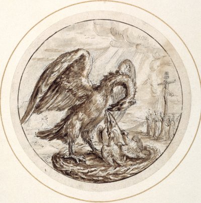 A Pelican in Her Piety, Early 17th Century by Crispin I de Passe