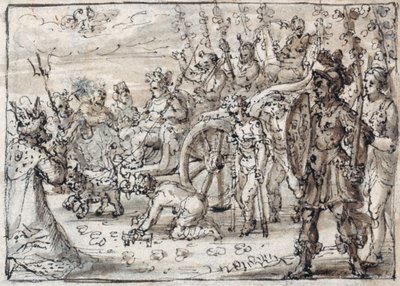 Triumphal entry of the Indian Bacchus into Thebes by Crispin I de Passe