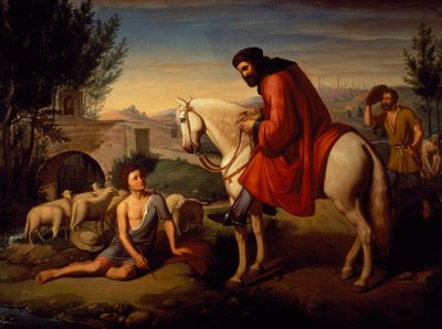 Domenico di Pacio Discovered Drawing Sheep by His Master Beccafumi by Cristiano Banti