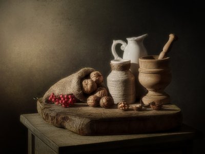 Rustic Harvest Still Life by Cristiano Giani