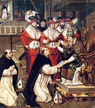 Honorius III Confirming the Order of Saint Dominic by Cristobal Llorens