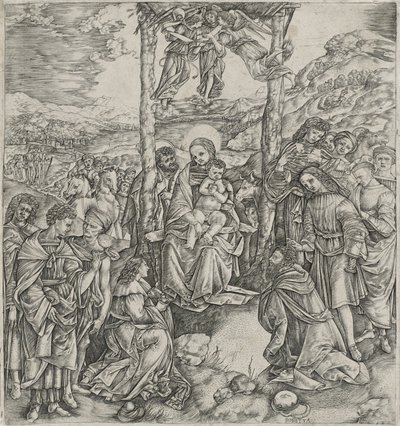Adoration of the Magi by Cristofano Robetta