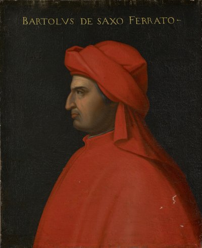 Portrait of Bartolo da Sassoferrato by Cristofano dell Altissimo