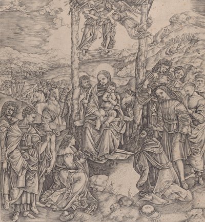 Adoration of the Magi, 1500-10 by Cristofano di Michele Martini