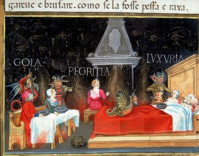 Punishment of the Lustful, the Gluttonous, and the Lazy by Cristoforo De Predis