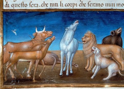 The End of the World: And the Stars Will Fall from the Sky and the Animals Will Be Afraid (c.149v). 1476 by Cristoforo De Predis