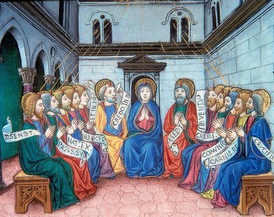 The Outpouring of the Holy Spirit, 1476 by Cristoforo De Predis