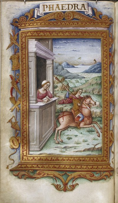 Phaedra Gazing on Hippolytus Illustration for The Heroides by Ovid by Cristoforo Majorana