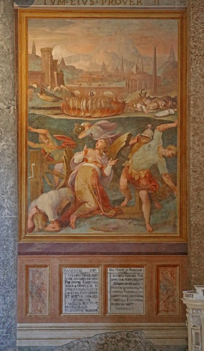 St Catherine Breaks the Wheel by Cristoforo and Tempesta, Antonio Roncalli