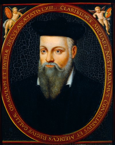 Portrait of Michel de Notre Dame Called Nostradamus by César de Nostredame