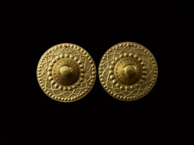 Pair of Conical Ear Ornaments by Culture Nariño