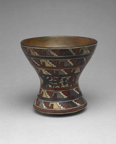 Beaker with Step-scrolls by Culture Nazca