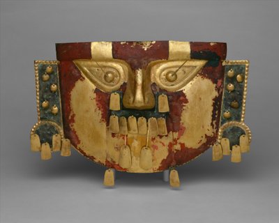 Peruvian Funerary Mask, 900-1100 AD by Culture Sicán