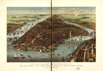 The City of New York by Currier and Ives Equitable Life Assurance Society Of The United States