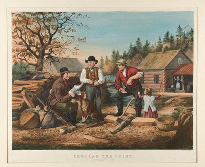 Arguing the Point by Currier and Ives