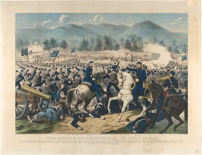 The Battle of Gettysburg, Pa., July 3rd, 1863 by Currier and Ives