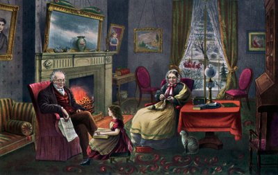 The Season of Rest, Old Age by Currier and Ives