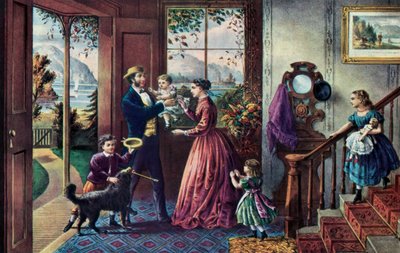 The Season of Strength, Middle Age by Currier and Ives