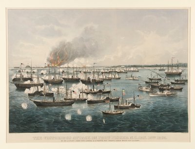The Victorious Attack on Fort Fisher, N.C by Currier and Ives