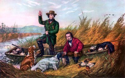 Wild Duck Shooting by Currier and Ives