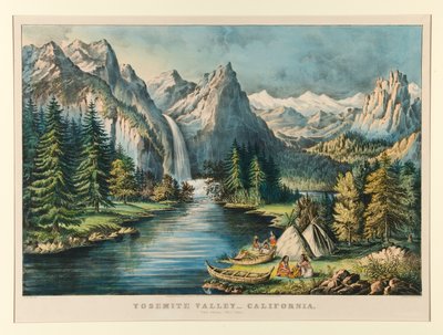 Yosemite Valley by Currier and Ives