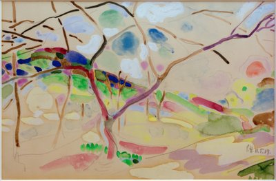 Landscape with Trees near Pretzfeld by Curt Herrmann