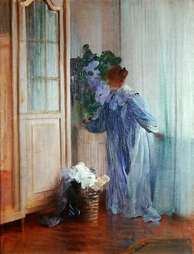 The Wife of the Painter at the Window by Curt Herrmann