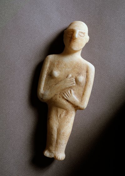 Female Idol, Schematic Figurine by Cycladic Cycladic