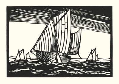 Fishing Boats and Barges: Brighton Hoggies by Cyril A. Wilkinson