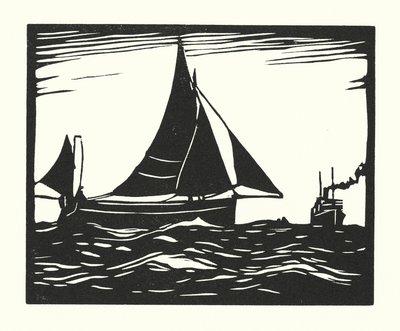 Fishing Boats and Barges: Plymouth Hooker by Cyril A. Wilkinson