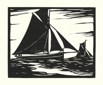 Fishing Boats and Barges: Plymouth Long Boomer by Cyril A. Wilkinson