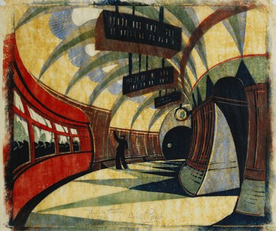 The Tube Station by Cyril Edward Power