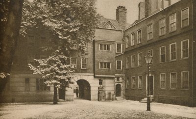 Cobbles of the Quiet Other Court in Staple Inn at Holborn, c1935 by Cyril Ellis