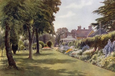 Herbaceous Border, Osborne Cottage by Cyril Ward