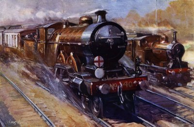 The Southern Belle hauling Pullman carriages on the London, Brighton and South Coast Railway